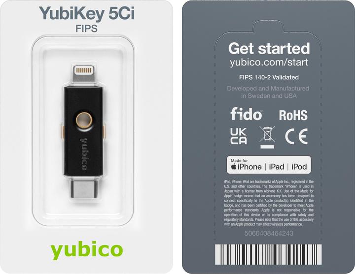 Image du produit Yubico YubiKey 5Ci FIPS (USB-C)
