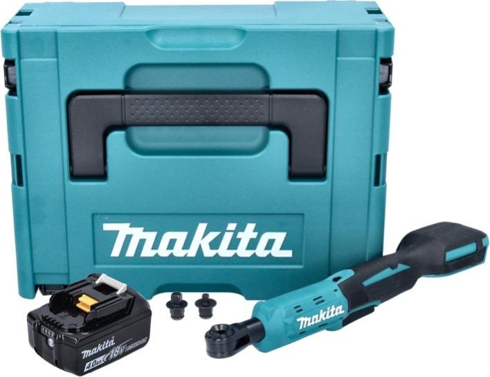 Actual product image Makita DWR 180 M1J Battery ratchet screwdriver 18 V 47,5 Nm 1/4" 3/8" + 1x battery 4,0 Ah + Makpac - (1/4", 3/8")