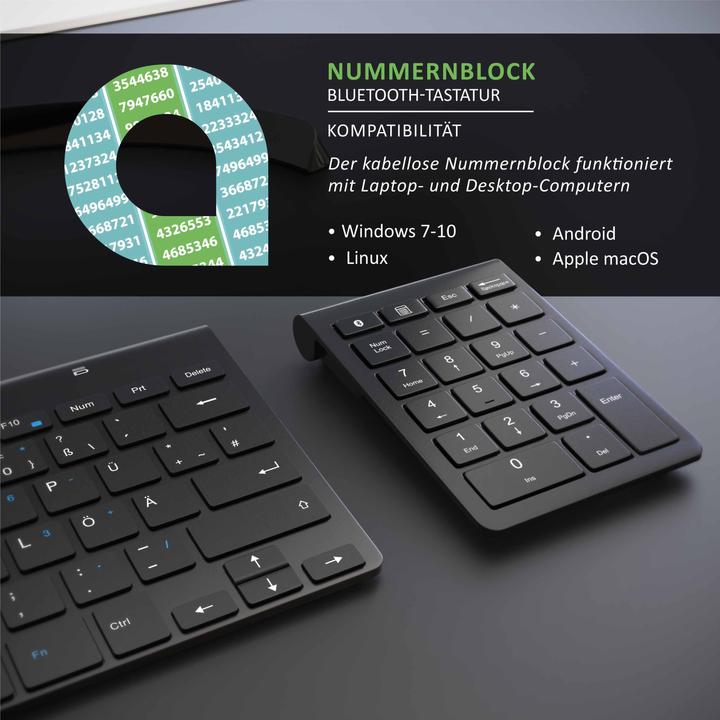 Produktbild Aplic Bluetooth Numpad (Nummernblock, Kabellos)
