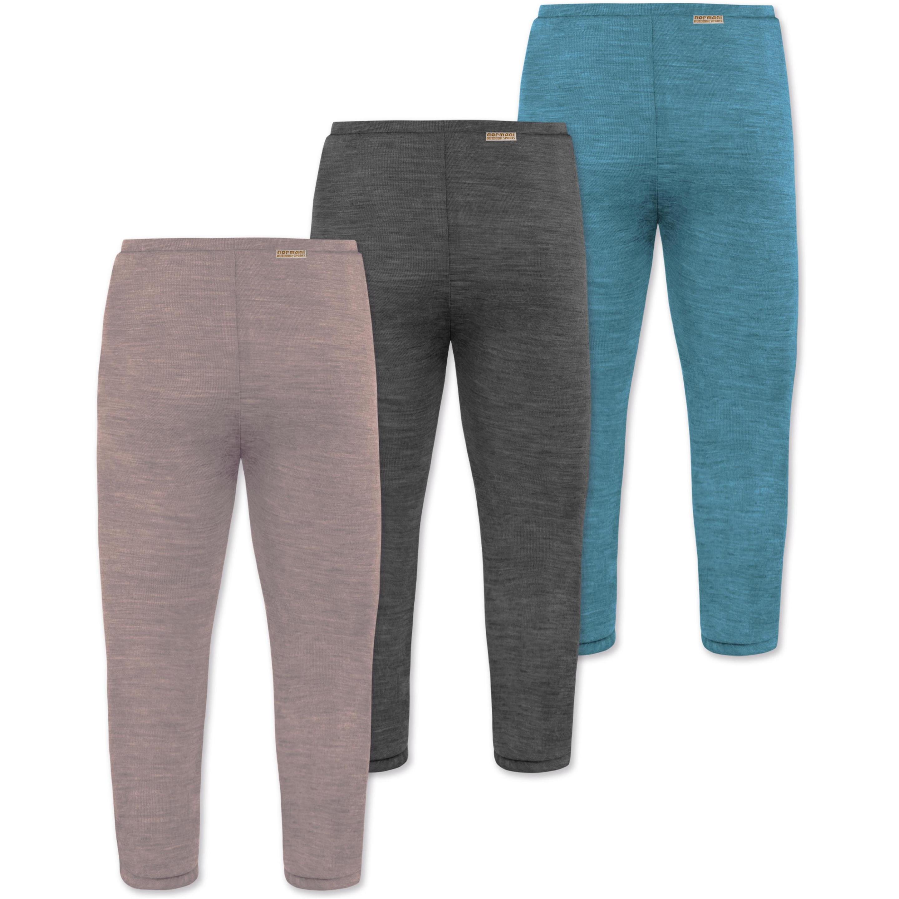 Thumbnail - Normani, Herren, Funktionsunterhose, 3er Pack Baby Merino Unterhose mit Füssen - 9543 (80), Blau, 80