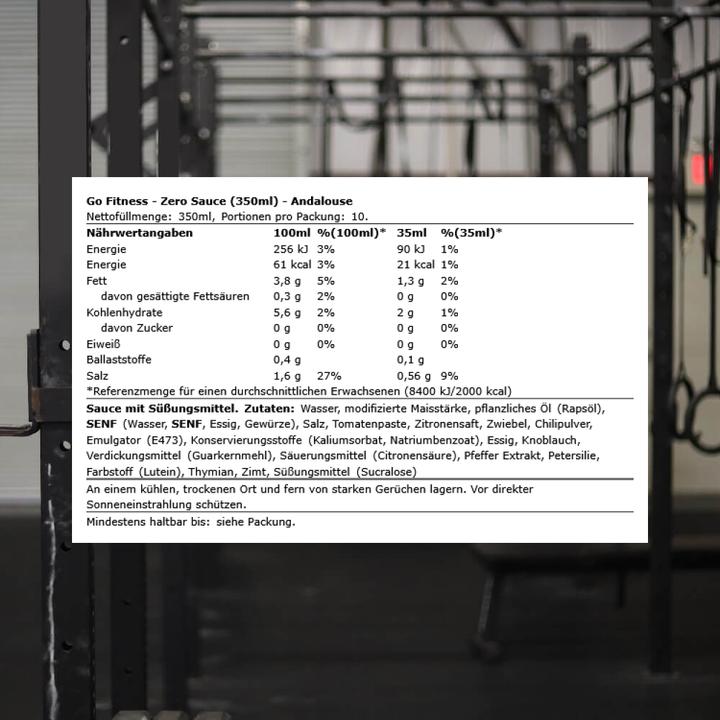 Actual product image GoFitness Zero (391 g)