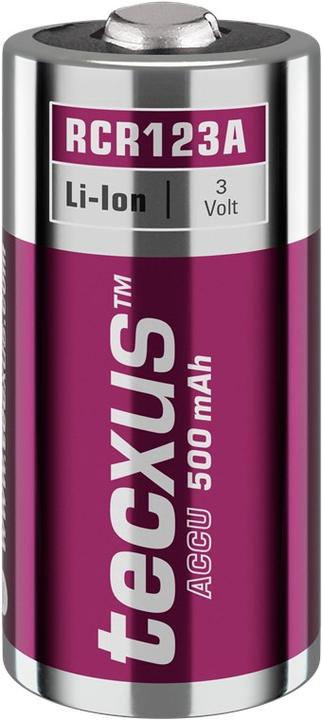 Productafbeelding Tecxus RCR123 oplaadbare batterij - 500 mAh, 4 st. doos (4 Pcs., RCR123A, 500 mAh)