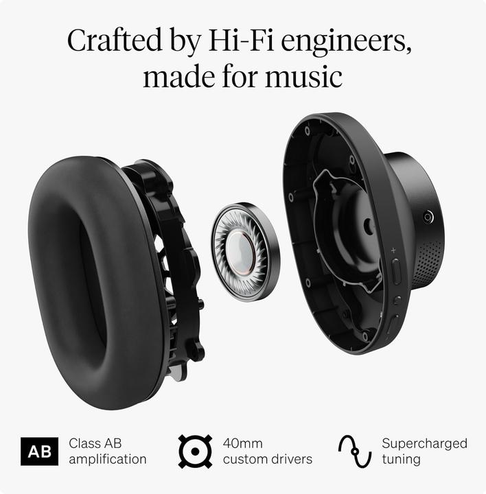 Produktbild Cambridge Audio Melomania P100 SE Noise-cancelling headphones, black (100 h, Kabellos)