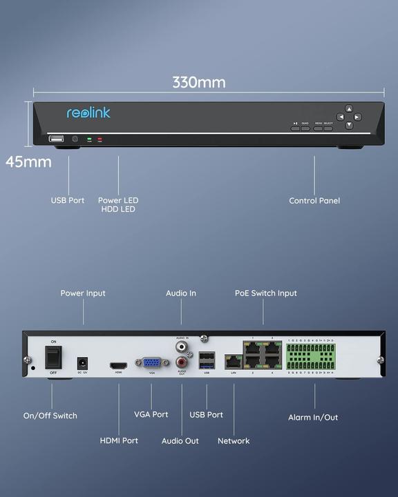 Produktbild Reolink RLN-36 (Netzwerk Videorecorder (NVR))