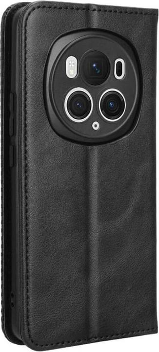 Produktbild Cover-Discount Honor Magic6 Pro - Vintage Flip Case Hülle schwarz (Honor Magic6 Pro)