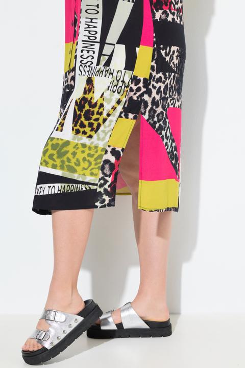 Image du produit Angel of Style Robe-chemisier coupe Straight Fit, motif léopard graphique (60)