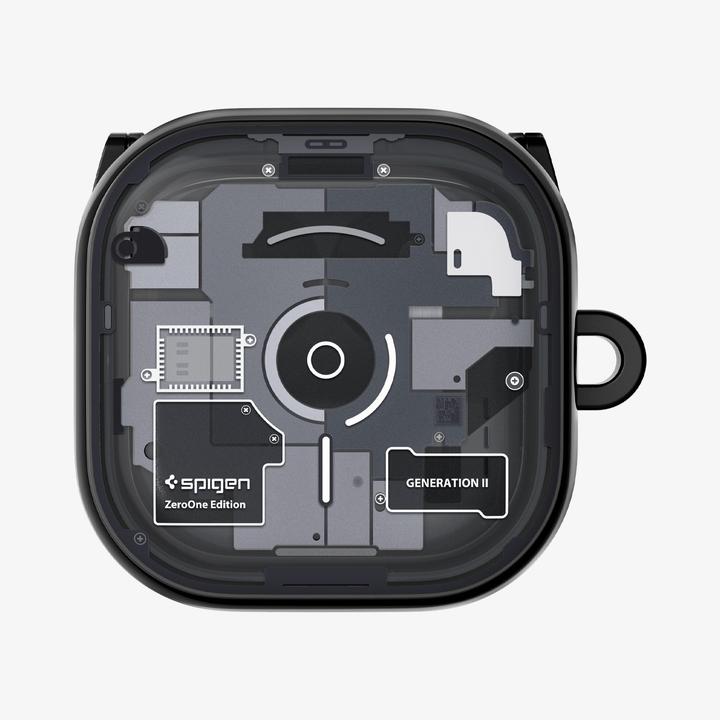 Actual product image Spigen - Ultra Hybrid Zero One (ACS11201) - Samsung Galaxy Buds 4 / Buds 4 Pro - Black