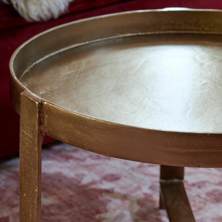 Image du produit Loberon Couchtisch Mirouette antikmessing (62 x 41 cm)