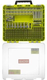Actual product image Ryobi Bit and socket spanner set 141 pcs.