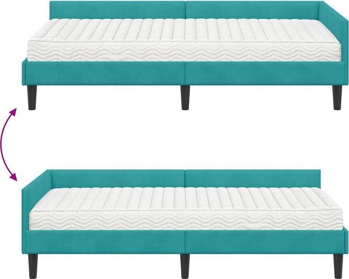 Image du produit vidaXL Samtbett (100 x 200 cm)