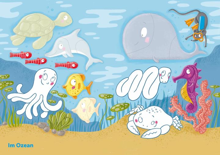 Produktbild Mein bunter Puzzle-Sticker-Spass - Tiere