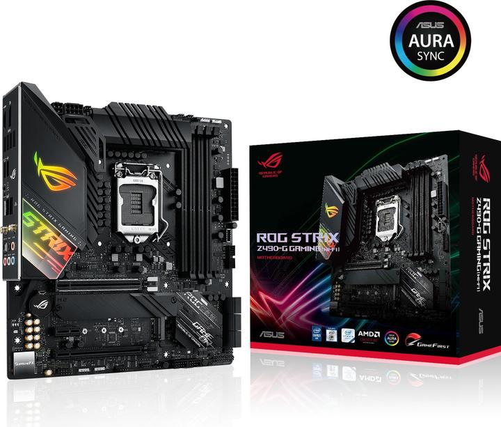 Actual product image ASUS ROG Strix Z490-G Gaming (Wi-Fi) (LGA 1200, Intel Z490, mATX)