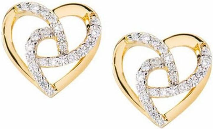 Immagine prodotto Amen Orecchini originali placcati in oro con zirconi Love EHHGBZ