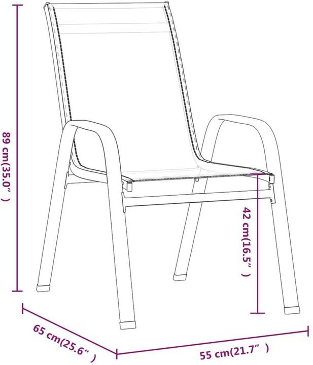 Produktbild vidaXL Gartenstuhl