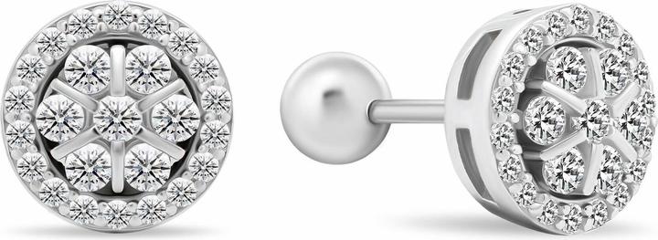 Immagine prodotto Brilio Argento - Orecchini in argento con zirconi EA490W (Argento)
