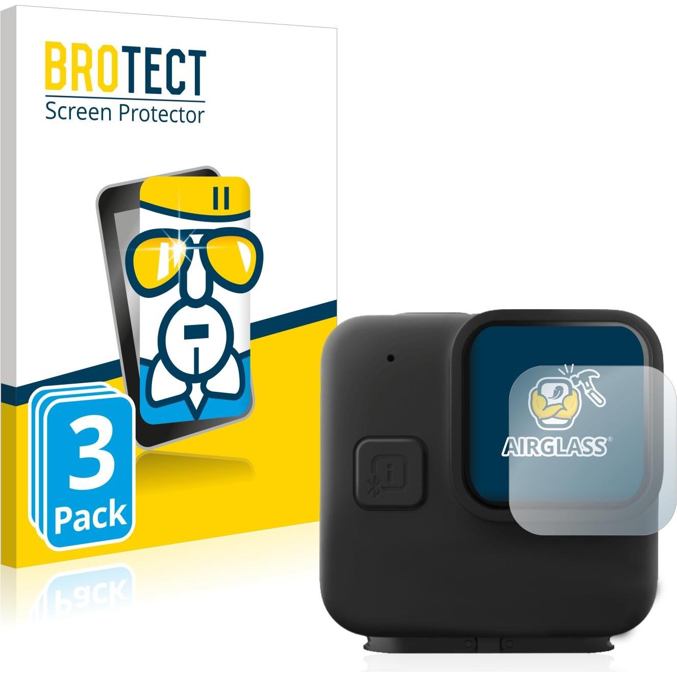 BROTECT AirGlass Panzerglasfolie, Action Cam Zubehör, Transparent
