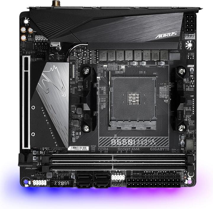 Produktbild Gigabyte B550I Aorus Pro AX (AM4, AMD B550, Mini-ITX)
