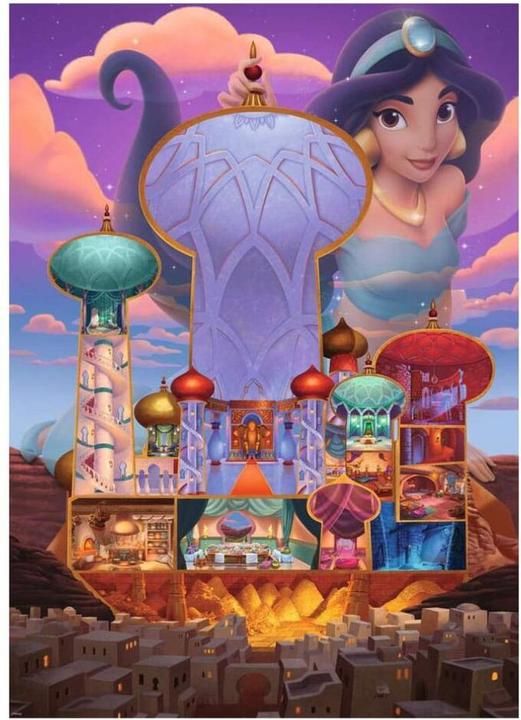 Actual product image Ravensburger Puzzle 12000258 - Jasmine - 1000 pieces Disney Castle Collection jigsaw puzzle for adults (1000 pieces)