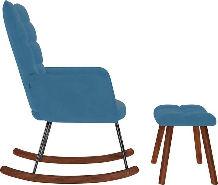 Produktbild vidaXL Schaukelstuhl mit Hocker