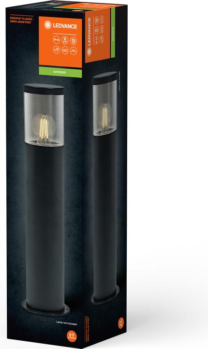 Produktbild Ledvance Endura Classic Ebro 49cm E27 Dark Gray (E27, IP44)