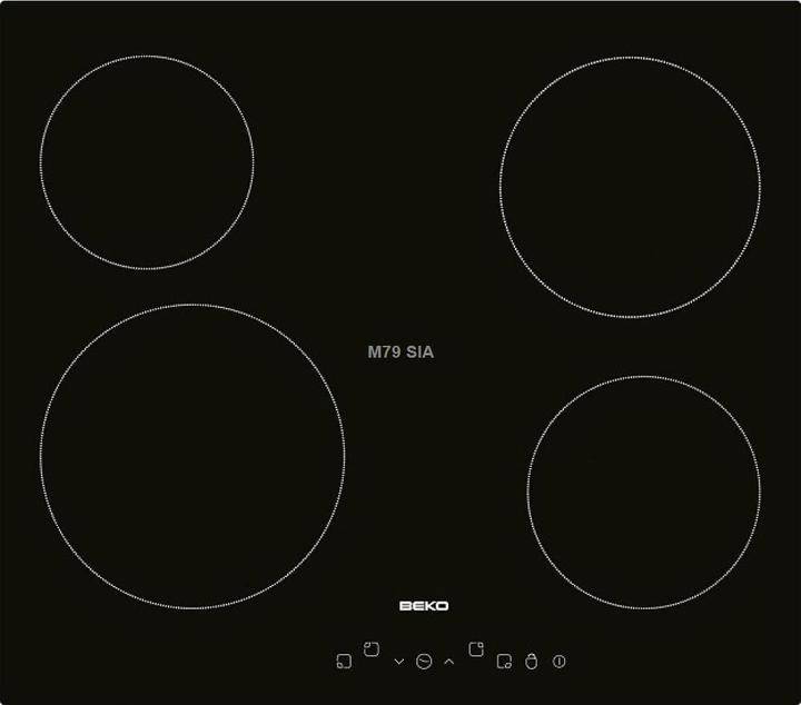 Image du produit Beko Ceramic hob HIC64401 (58 cm, Table de cuisson en vitrocéramique)