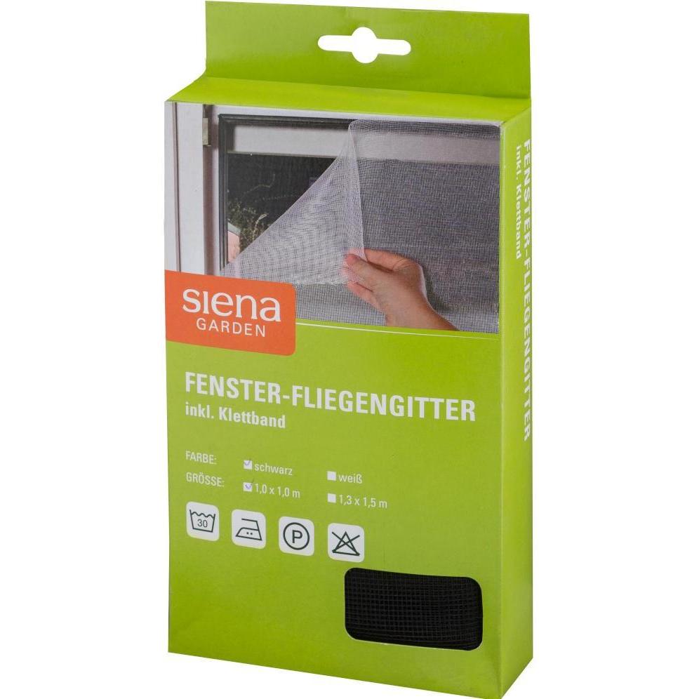 Thumbnail - Siena Garden, Fliegengitter, 269943 Fenster-Fliegengitter, Schwarz (100 x 100 cm)