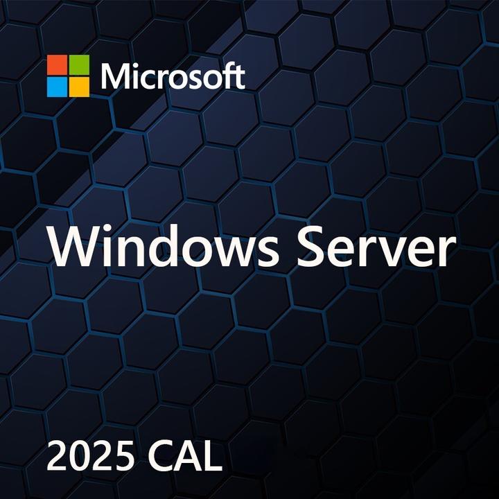 Actual product image Microsoft MS OEM Windows Server CAL 2025 1pk 1 Clt User CAL (EN) (1 User, unlimited)
