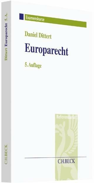 Produktbild Europarecht (Deutsch, Daniel Dittert, 2017)
