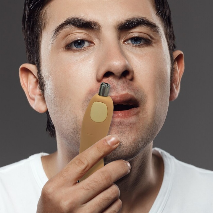 Actual product image Mad Monkey Finger nose hair trimmer in gift packaging