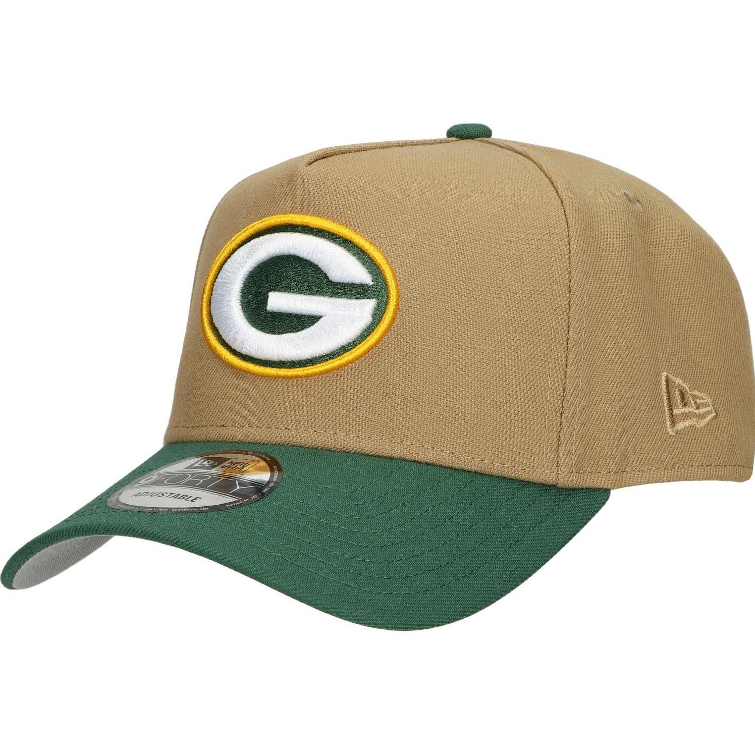 New Era, Herren, Cap, 9Forty Aframe Green Bay Packers, Beige, (One Size)