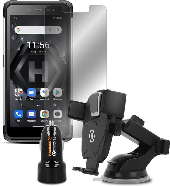 Myphone Hammer Iron 4 Dual silver Extreme pack (32 GB, Black, 7.20", Dual SIM)