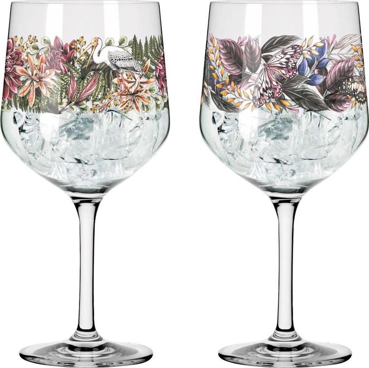 Ritzenhoff Ginglas Set Schattenfauna Gin Kelch 2er-Set 001 (7.20 dl, 1 x, Gin Gläser)