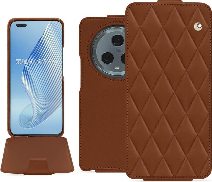 Productafbeelding Noreve Lederen omslag verticaal (Honor Magic5 Pro)