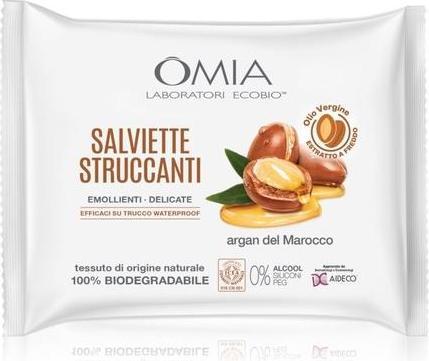 Omia Argan Face Make-up Entferner Tücher (Reinigungslotion)