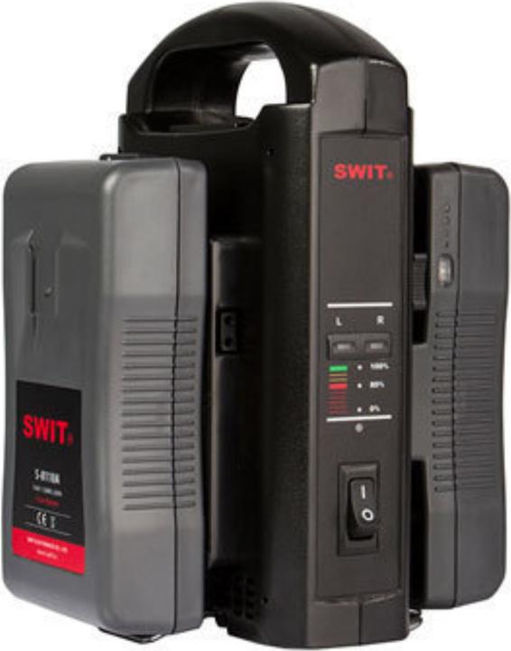 Actual product image Swit SC-302A | 2ch Charger, Gold-mount (Camera battery charger)