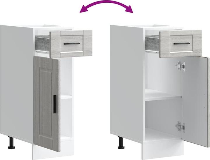 Actual product image vidaXL Küchenunterschrank (30 x 46 x 81.50 cm)