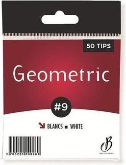 Actual product image Beautynails Bna Geometric White Tips N09 X50 (Artificial nails)
