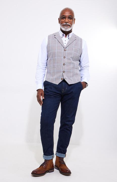 Image du produit Joe Browns Linen Blend Houndstooth Waistcoat (Bande de fréquences 38 (2600 MHz))