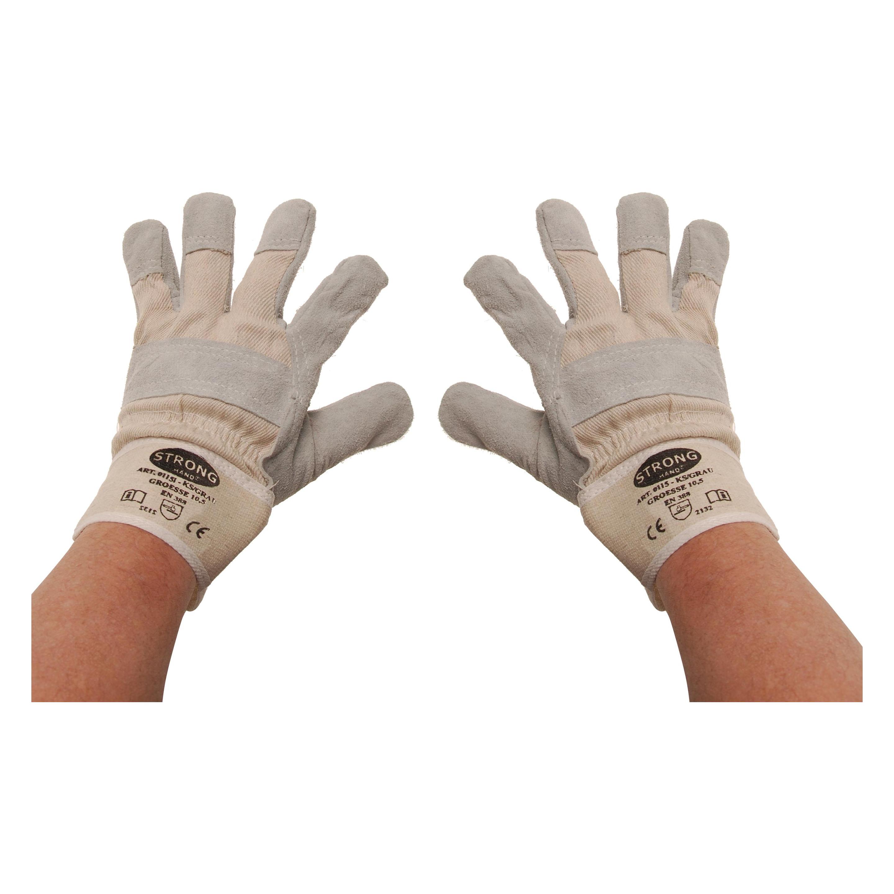Bgs, Beschermende Handschoenen, Werkhandschoenen Leer, Gevoerd Maat 10, 5 (10.5)