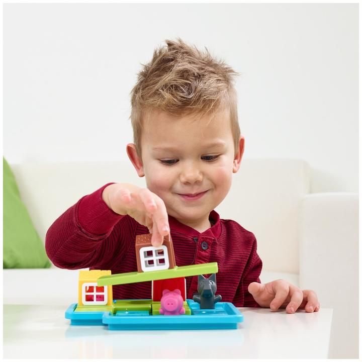 Immagine prodotto Smart Games Puzzle game Three Little Piggies - Deluxe (Inglese, Tedesco, Francese, Italiano, Spagnolo)