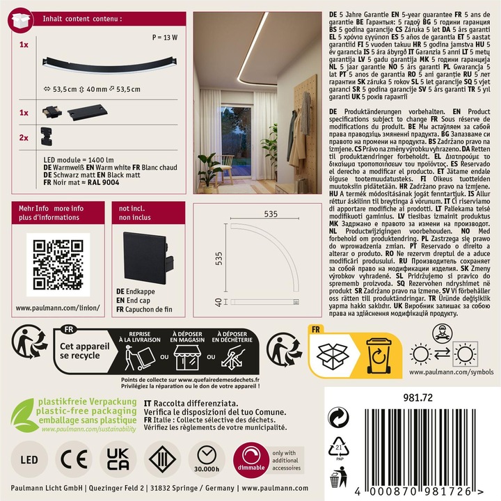 Produktbild Paulmann Lichtkanalsystem Linion Lichtkanal (1400 lm)