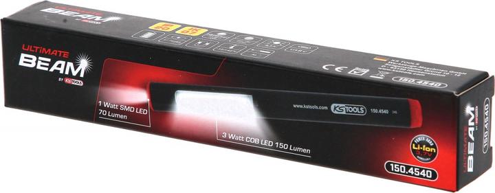 Actual product image KS Tools UltimateBEAM Aluminium LED-Stiftlampe Li Arbeitsleuchte (150 lm)
