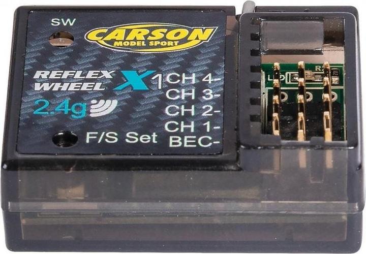 Actual product image Carson Pistol Grip Remote Control FS X1 2 Channel 2.4G Color Box