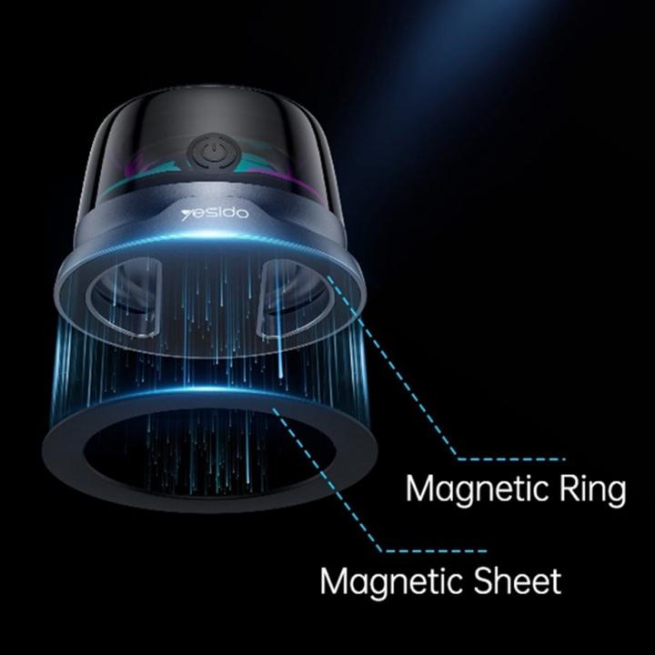 Actual product image Yesido BT Speaker YSW32, 3W, RGB, Black