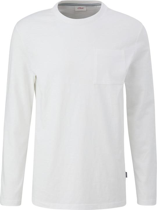 Produktbild s.Oliver T-Shirt Longsleeve mit Flammgarnstruktur (3XL)