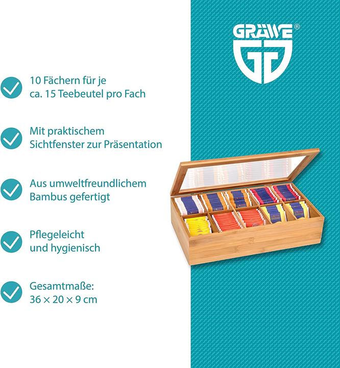Actual product image Gräwe Tea box