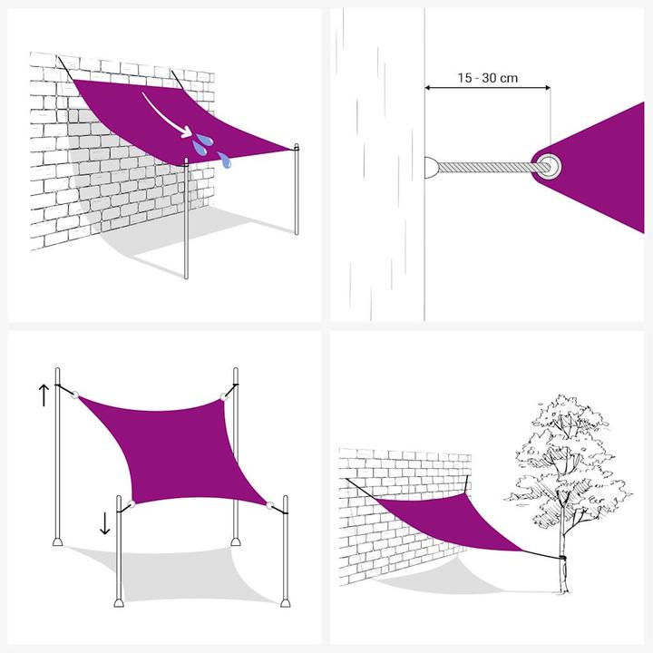 Actual product image vidaXL Sonnenschirm (400 x 600 cm)