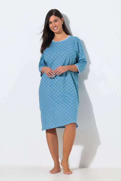Produktbild Ulla Popken Bigshirts, 2er-Pack, Muster, Rundhals, 3/4-Arm (52)