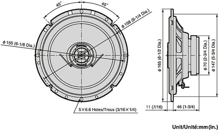 Immagine prodotto Pioneer TS-1702i (170 W, 17 cm, 6 x 9")