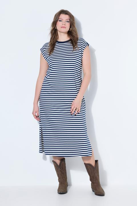 Image du produit Studio Untold Robe en jersey, oversized, rayures, col rond, sans manches (46, 48)